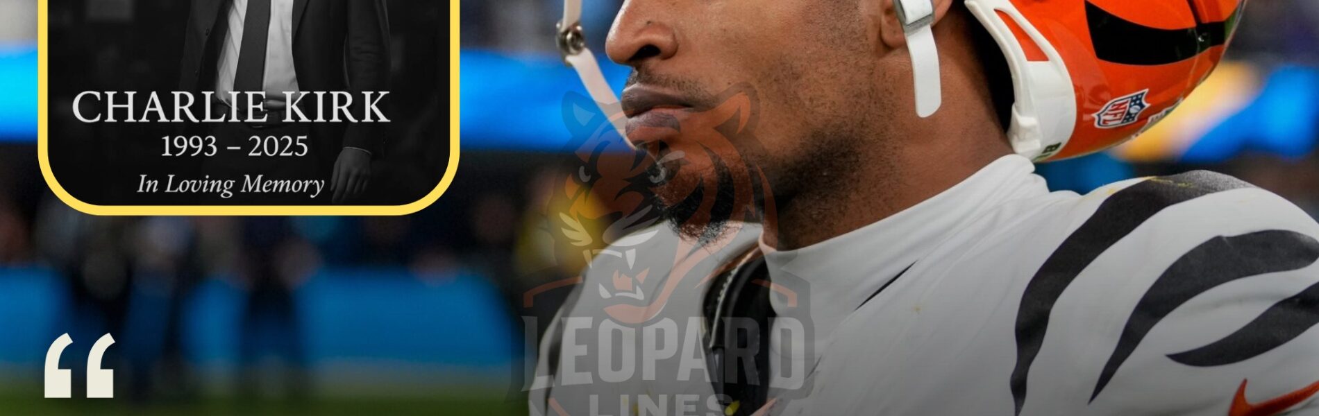 HEARTBREAKING: Ja'Marr Chase mourns the passing of Charlie Kirk . ​​Reveals he will stand up against LGBT and WOKE