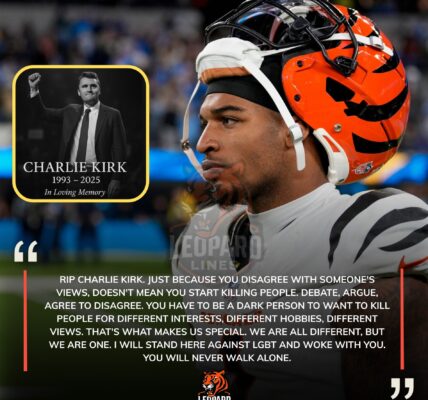 HEARTBREAKING: Ja'Marr Chase mourns the passing of Charlie Kirk . ​​Reveals he will stand up against LGBT and WOKE