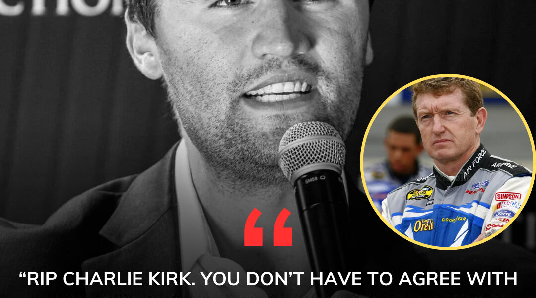 Former NASCAR legend Bill Elliott breaks silence on Charlie Kirk’s tragic passing, urging fans to unite and respect life.