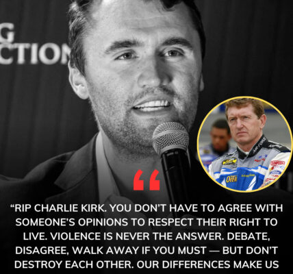 Former NASCAR legend Bill Elliott breaks silence on Charlie Kirk’s tragic passing, urging fans to unite and respect life.