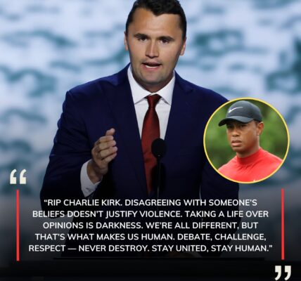 Golf legend Tiger Woods shares emotional words on Charlie Kirk’s tragic passing, urging unity and respect despite differences.