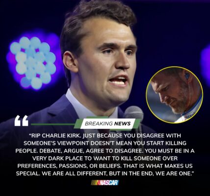 Dale Earnhardt Jr. Pays Tribute to Charlie Kirk: “We Are All Different, But in the End, We Are One”