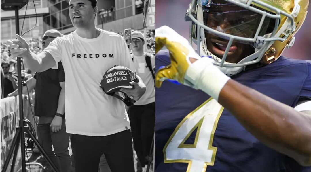 BREAKING NEWS: Jeremiyah Love of the Notre Dame Football has asked the NCAA and all other major college sports conferences to observe a minute of silence before each game to pay tribute to Turning Point USA founder Charlie Kirk
