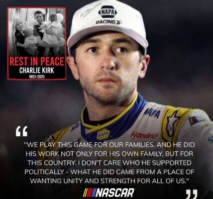 NASCAR Star Chase Elliott Donates $300,000 to Support Charlie Kirk’s Family, Racing Community Mourns Amid Week’s Big Events
