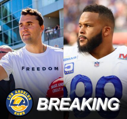 Breaking News: Los Angeles Rams superstar Aaron Donald, who appeared at Utah Valley University in Orem, Utah to support Charlie Kirk at Turning Point USA's "American Comeback Tour" event, was someone Charlie Kirk had previously praised for showing “discipline, strength, and conviction” in the face of relentless challenges. In a moment of horror, Donald choked up and said: “I was completely numb when I heard the gunsh0ts and saw him f@ll. Just a few minutes before, Charlie asked me to hold a letter for him, but I didn’t think… I never imagined that would be the last time I’d see him alive.”