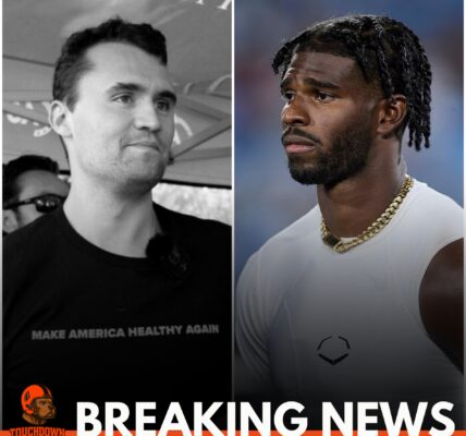 Breaking News: Cleveland Browns superstar Shedeur Sanders, who appeared at Utah Valley University in Orem, Utah to support Charlie Kirk at Turning Point USA's "American Comeback Tour" event, had previously publicly praised Shedeur for showing "courage and conviction" in the face of criticism. In the terrifying moment, Shedeur choked up and said: "I was completely paralyzed when I heard the gunshots and saw him fall. A few minutes ago, Charlie asked me to hold a letter for him, but I didn't think..."