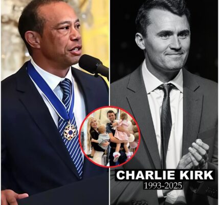 Immediately after Charlie Kirk’s tragic passing, golf legend Tiger Woods stunned the world by pledging to cover all living and educational expenses for Kirk’s two children. His unexpected act of generosity sent shockwaves through social media, leaving fans emotional and praising Woods for stepping up in a moment of national heartbreak…