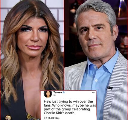 Breaking News: Teresa stirs up controversy by accusing Andy Cohen of supporting Charlie Kirk just to exploit fans – She believes Andy Cohen is very much the one behind the leadership of the “LGBT Celebration Movement” after the Charlie Kirk case