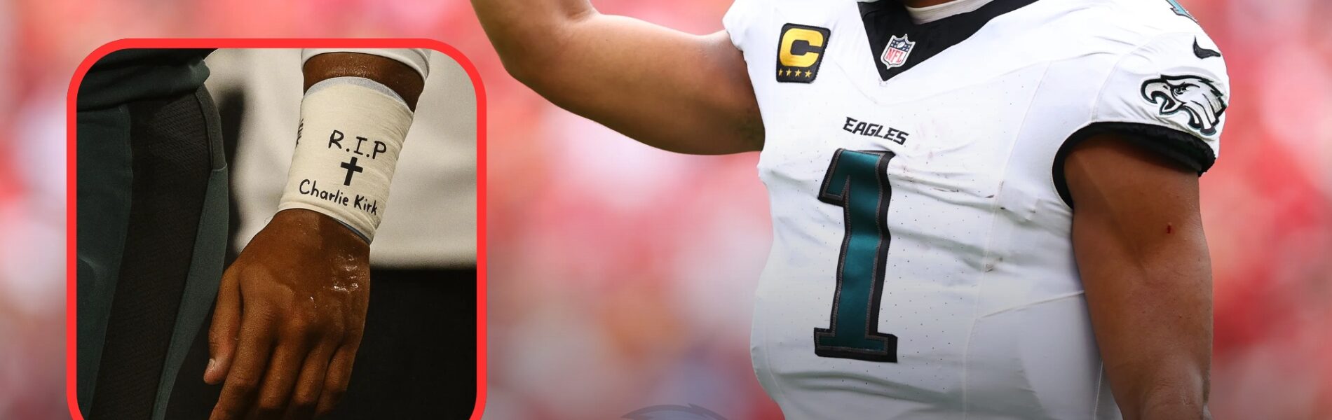 “HONORING CHARLIE: Eagles' Jalen Hurts Pays Tribute to Charlie Kirk with Powerful Gesture Against the Kansas City Chiefs”