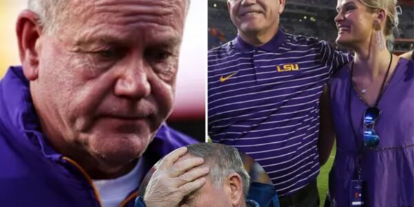 LSU Fans in Shock: Brian Kelly Collapses Mid-Game After Heartbreaking Update About Wife – A Staggering Sideline Moment