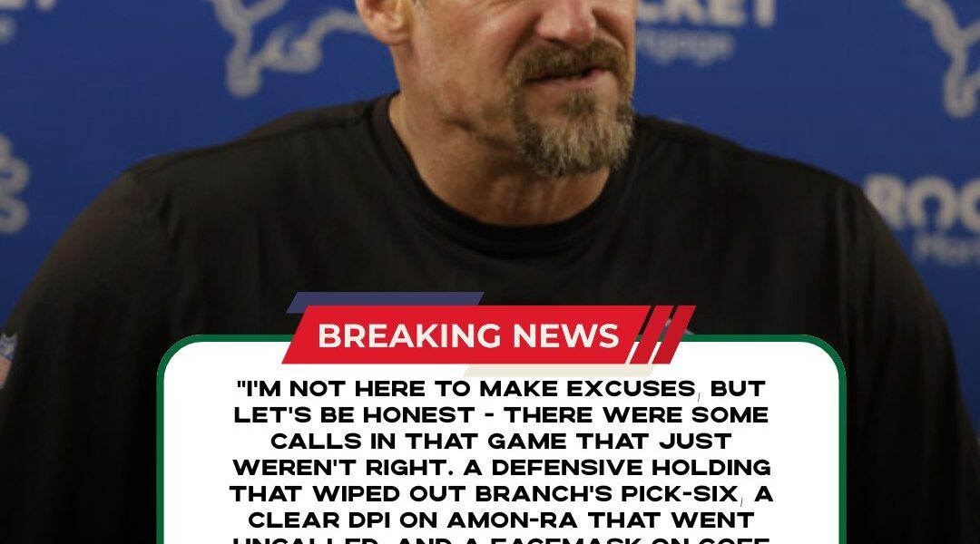 “We Deserve Answers”: Campbell Wants NFL to Examine Lions-Packers Officiating