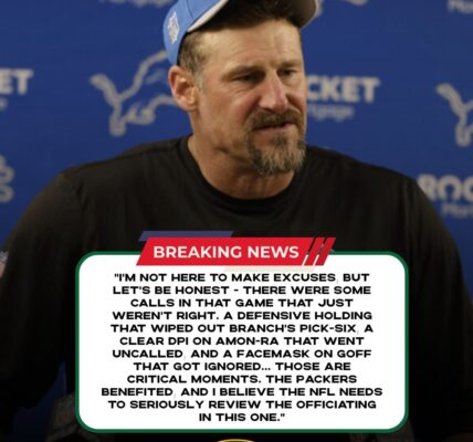 “We Deserve Answers”: Campbell Wants NFL to Examine Lions-Packers Officiating