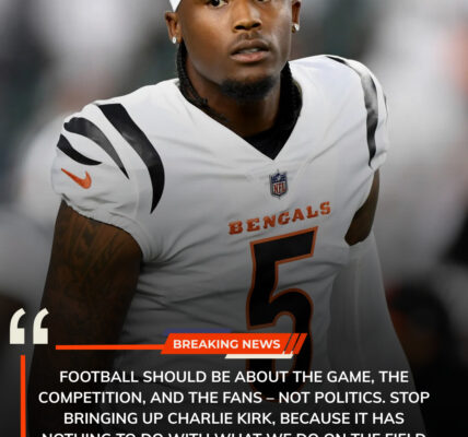 LATEST NEWS: Tee Higgins just surprised the Bengals and the entire NFL with a shocking statement - "Football should not be associated with politics, stop mentioning Charlie Kirk because..."