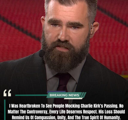 JASON KELCE RESPONDS: As shocking clips emerge showing people mocking the death of Charlie Kirk.