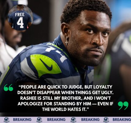 SEATTLE STORM ⚡🔥: DK Metcalf Shocks NFL by Wearing ‘Free 4’ Shirt to Support Suspended Teammate – Seahawks Nation Explodes in Fierce Debate Over Image, Morality, and Brotherhood!