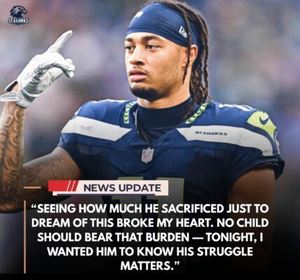 TEARFUL STORY IN SEATTLE 💔🏈: For three long years, a young boy delivered newspapers at dawn, mowed lawns, and worked shifts at a corner store, saving every penny — yet still fell short of affording a Seahawks ticket. Just as his dream was about to collapse, Jaxon Smith-Njigba stepped in, turning heartbreak into a miracle at Lumen Field, leaving the entire stadium silent before it erupted in emotion.