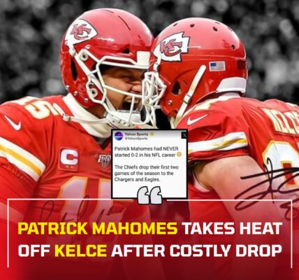 Patrick Mahomes Takes Heat Off Kelce After Costly Drop