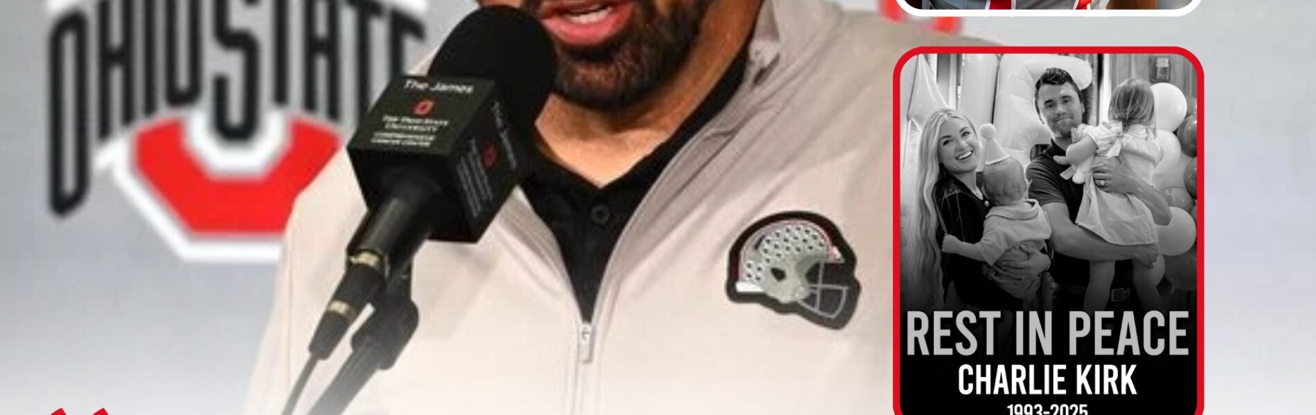 BREAKING: BUCKEYES COACH FORCED TO SPEAK OUT ABOUT ROOKIE CARNELL TATE CRITICISM KIRK'S DEATH AFTER CONTROVERSY ERUPTS