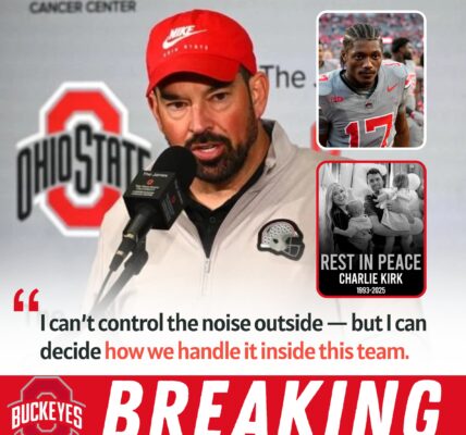 BREAKING: BUCKEYES COACH FORCED TO SPEAK OUT ABOUT ROOKIE CARNELL TATE CRITICISM KIRK'S DEATH AFTER CONTROVERSY ERUPTS