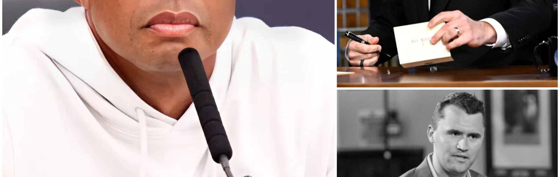 SHOCKING NEWS: Golf legend Tiger Woods has fired a blistering four-word message straight at Jimmy Kimmel after the host’s shocking remarks about Charlie Kirk went viral, igniting outrage across social media. Disney has now suspended Jimmy Kimmel Live! indefinitely, but Kimmel’s dismissive response has only added fuel to the fire. Tiger’s words cut deep, leaving fans stunned and demanding accountability—proving once again that even the calmest champions have limits.