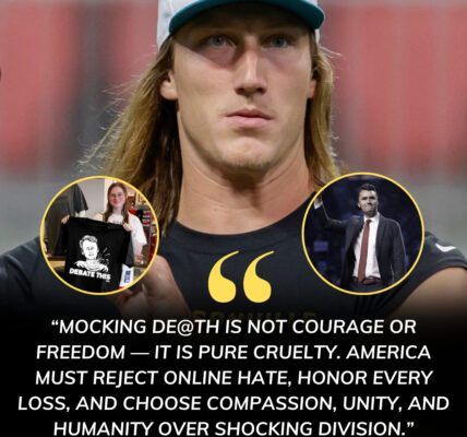 Trevor Lawrence Speaks Out: “Mocking de@th is not freedom, it’s pure cruelty.” Jacksonville Jaguars quarterback Trevor Lawrence has finally broken his silence, delivering a searing rebuke to 911 dispatcher Haley Kreidel after her heartless social media posts mocking Charlie Kirk’s @ss@ssin@ation went viral. Lawrence demanded that America reject the normalization of online hate, reminding everyone that death is never a joke—it is a test of our shared humanity and compassion.
