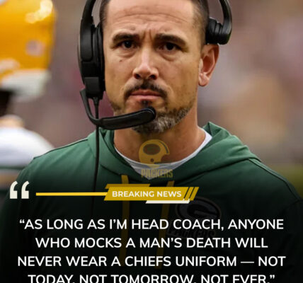 PACKERS SHOCKWAVE: Head coach Matt LaFleur detonates Lambeau Field with a ruthless decision — benching a rookie after his vile celebration of Charlie Kirk’s passing. Green Bay fans roar, locker room shakes, and insiders whisper this could crack the Packers’ dynasty wide open.