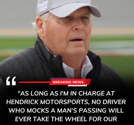 NASCAR SHOCKER : Team owner Rick Hendrick drops the hammer by suspending a driver after his outrageous celebration of Ch@rl!e K!rk’s p@ssing — the garage is left stunned, fans erupt in fury, and whispers say Hendrick Motorsports’ legacy could be shaken from within…