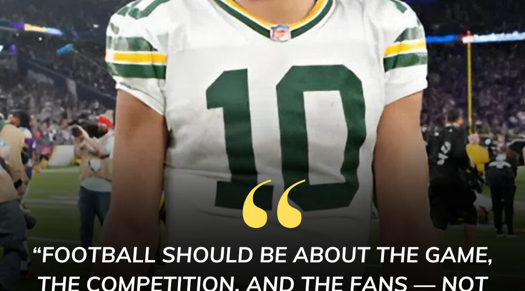 BREAKING NEWS: Jordan Love has stunned the Green Bay Packers and the entire NFL with a bold statement — “Football should not be dragged into politics. Stop bringing up Ch@rl!e K!rk because it has nothing to do with the game we play on the field.”