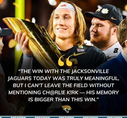 Trevor Lawrence delivered a powerful message in memory of Charlie Kirk after leading the Jacksonville Jaguars to victory.