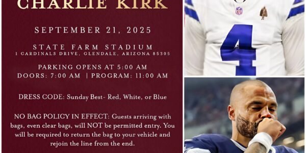 A Defining Moment of Unity: Dak Prescott Calls Nation Together to Remember Charlie Kirk