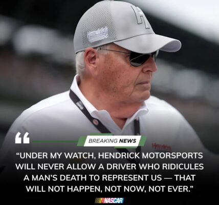 NASCAR EARTHQUAKE: Rick Hendrick Lowers the Boom — Driver Suspended After Disgraceful Charlie Kirk Celebration