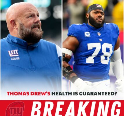 BREAKING NEWS: GIANTS' OFFENSIVE LINE STRUGGLES AHEAD OF CHIEFS GAME AFTER ANDREW THOMAS' HEALTH ANNOUNCED