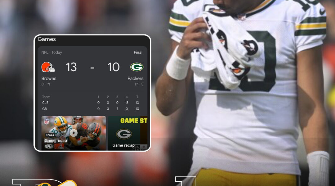 Packers Fall 13–10 to Browns: 2 Big Takeaways