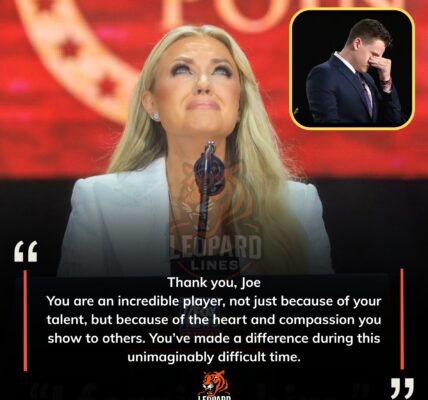 Ch@l!e K!rk's wife cried out emotionally during the tribute to her late husband and did not forget to thank the important people who helped her during the most difficult time of her life - Joe Burrow was emotional and choked up sharing...