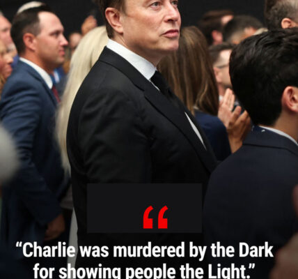 🚨NEW: At Charlie Kirk’s memorial, Elon Musk stunned mourners with a chilling declaration: “Charlie was murdered by the Dark for daring to show people the Light. His voice lives on — and so does the fight he started.” The crowd erupted in thunderous applause.