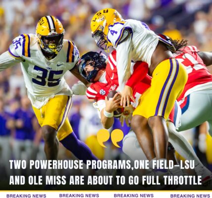 Two powerhouse programs, one field—LSU and Ole Miss are about to go full throttle