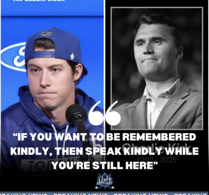 Mitchell Marner’s Message After Charlie Kirk’s Passing: “If you want to be remembered kindly, then speak kindly while you’re still here.”