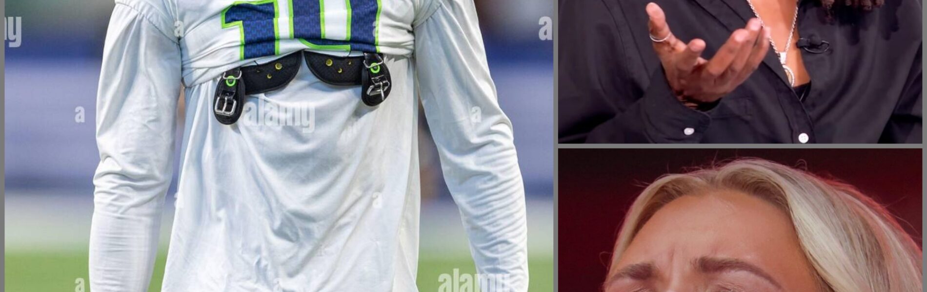 “Sit down, Monkey.” Whoopi Goldberg’s words cut through the air, leaving the studio in stunned silence. But just as Erika Kirk braced for the fallout, DK Metcalf made an unexpected move. In a jaw-dropping turn, the Seahawks star stood up and stepped in to defend her, silencing the critics with a powerful statement. His decision left the audience buzzing, igniting debates and sending ripples through social media like never before!