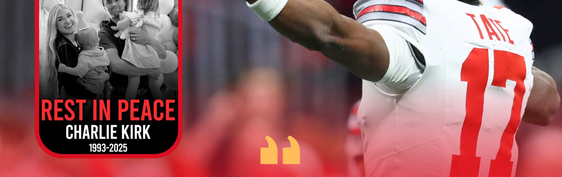 CARNELL TATE'S BOLD LOOK ON KIRK'S DEATH SETS A HEAVY DEBATE IN COLLEGE FOOTBALL