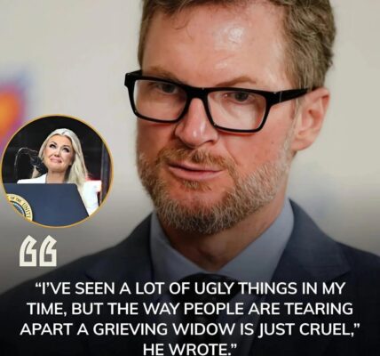 Dale Earnhardt Jr. Defends Erika Kirk After Widow’s Shocking Forgiveness of Charlie Kirk’s Killer Sparks Outrage and Conspiracy Theories.