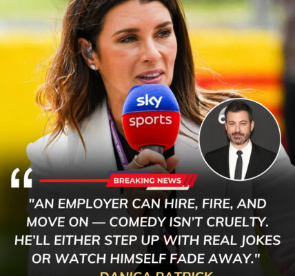 Danica Patrick didn’t hold back on Jimmy Kimmel’s controversial TV comeback, slamming his return with a fiery warning: “Comedy isn’t cruelty — either he redeems himself with real humor, or he’ll vanish into irrelevance.”