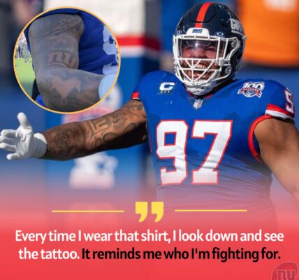 BREAKING NEWS: Giants’ Defensive Anchor Dexter Lawrence Reveals the Hidden Meaning Behind His Arm Tattoos — Including a Nod to Big Blue