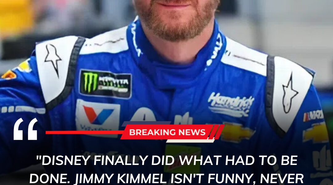 🏁 Dale Jr. fires back at NASCAR drama, celebrating the suspension of a rival and bluntly declaring: “He’s not funny — racing’s about skill, not cheap stunts.”