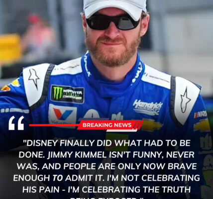 🏁 Dale Jr. fires back at NASCAR drama, celebrating the suspension of a rival and bluntly declaring: “He’s not funny — racing’s about skill, not cheap stunts.”