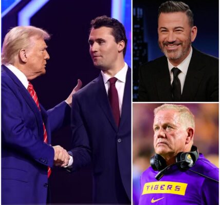 SHOCKING NEWS: After Jimmy Kimmel Called Charlie Kirk a “TR*MP’s Puppet, Trash, and Disgusting” Live on Air — LSU Head Coach Brian Kelly Fired Back with a Warning in Just 5 Words…