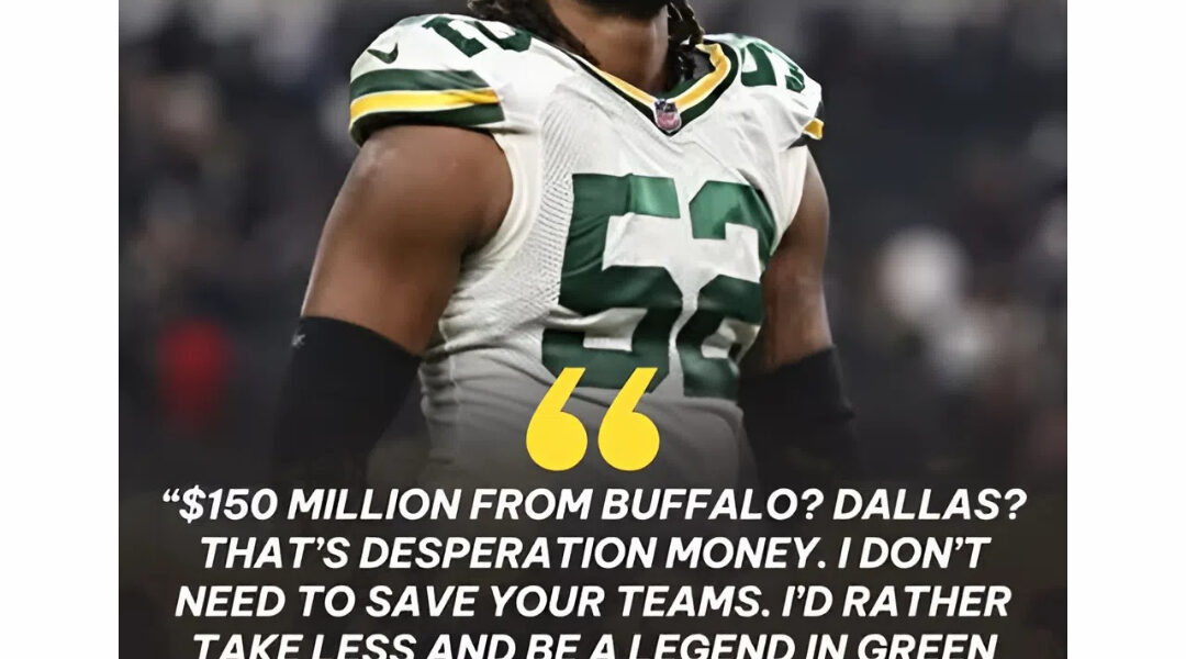 Rashan Gary Says “No” to $150 Million, Stays With Packers, Leaving Fans and the League Reeling