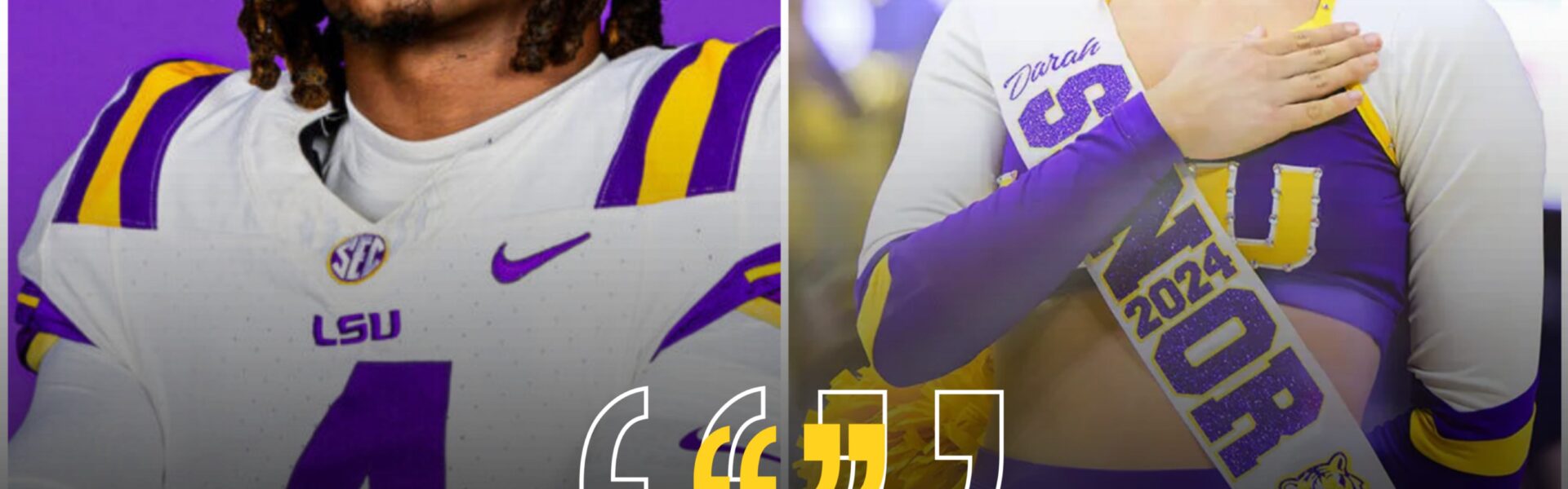 BREAKING: LSU Tigers player Harold Perkins has caused a stir after rumors surfaced that he was dating former LSU Tigers cheerleader Darah Haidet, along with leaked sexy photos that sent fans into a frenzy.
