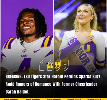 BREAKING: LSU Tigers player Harold Perkins has caused a stir after rumors surfaced that he was dating former LSU Tigers cheerleader Darah Haidet, along with leaked sexy photos that sent fans into a frenzy.
