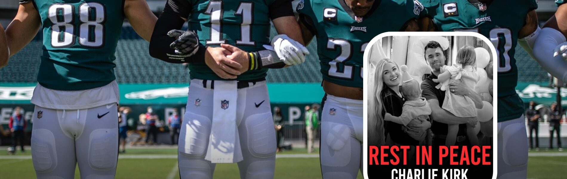BREAKING NEWS: Philadelphia Eagles’ Stunning Gesture: $100,000 Gift to Secure Future of Charlie Kirk’s Child After Tragic Loss