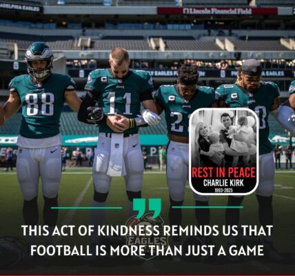 BREAKING NEWS: Philadelphia Eagles’ Stunning Gesture: $100,000 Gift to Secure Future of Charlie Kirk’s Child After Tragic Loss